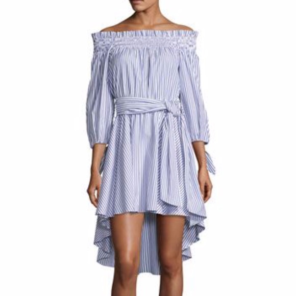 Caroline Constas Dresses & Skirts - Blue/White Stripe CAROLINE CONSTAS Lou Dress Small